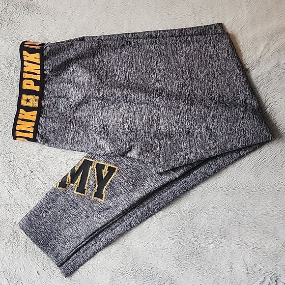 Pink Victoria's Secret with 5th and Ocean U.S. ARMY Leggings. Size: M - Picture 1 of 10